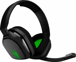 Logitech Astro A10 Gaming Wired Stereo Headset for Xbox 1 Black/Green. Excellent Pre-owned Condition