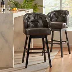 The comfortably soft, bonded leather upholstered seat, convenient footrest, and swivel backed ensure maximum comfort....