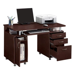 This surprisingly 15mm MDF Portable 1pc Door with 3pcs Drawers Computer Desk with a portable and fashionable design...