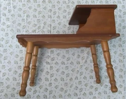 There was a repair at some point done on this table as shown in the pictures on the side piece. It was glued and is...
