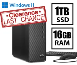 HP Desktop Computer Windows 11 16GB 1TB SSD WiFi (READY TO USE). Dont buy any of those 10+ year old worn out Dell...