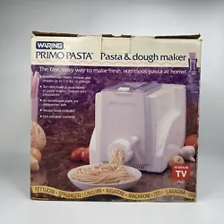Waring Primo Pasta Pasta & Dough Maker -NEW IN BOX. Box has damage but contents are brand new!