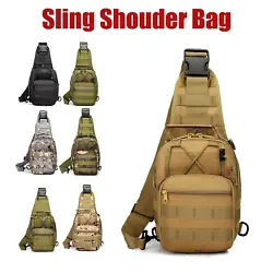 1 x Tactical Sling Chest Bag. External Material: 600D Waterproof Oxford Cloth with PU Coating. Large Capacity: Large...