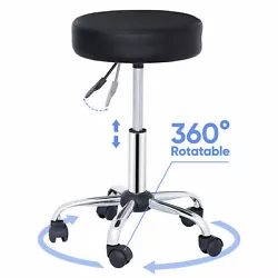 High Quality Material: The seat surface is made of PU material, which is very comfortable to sit on. 360 degree swivel...