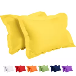 These solid color envelope pillow shams are breathable, stain and wrinkle resistant, and not easy to fade. These simple...