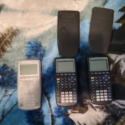 Texas Instruments TI-83 Plus Silver Edition Graphing Calculator.Sometimes it turns on then goes off this has an Xtra...