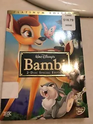 Bambi Disney 2 disc DVD Special Platinum Ediition. In excellent condition. 