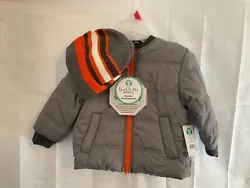 Baby basics car seat coat with hat. New and super nice and warm but safe for the car seat.