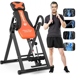 Afully Inversion Table Heavy Duty Inversion Chair Back Stretcher Machine. High quality backrest make the full inversion...