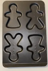 Set 3 pre-owned gingerbread cookie mold pans.