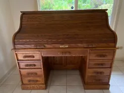 Antique Winners Only Inc. Oak Roll Top Desk. In great condition for being used, still have the key. Many features to...