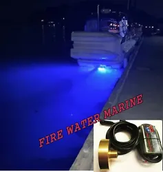 You are bidding on a NEW Deluxe 100W BLUE LED boat plug light: * 100 individual L.E.D.S That emit 8000 lumens * With an...