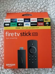 Fire TV Stick Lite HD Streaming Device with Alexa Voice Remote Light. Black. New. Condition is 