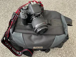 Canon EOS REBEL T6 Digital SLR Camera And EF-S 18-55mm Lens. Comes with one battery, charger, camera bag and strap. See...