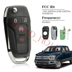 2015 - 2020 Ford F-150. Flip Remote Smart Key for Ford F-150 F-250 2015 2016 2017 2018 2019 2020 Fob. Buttons: Lock,...