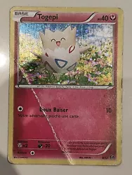 TOGEPI 40PV 9/12 MCDO PROMO 2017 HOLO abimé plié - CARTE POKEMON.