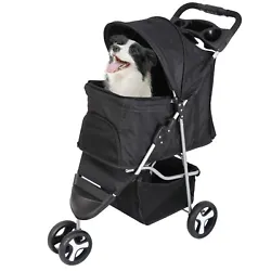 Whether you are taking a quick stroll around the block or a leisurely walk in the park, 3-wheeled Pet Stroller provides...