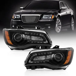 1 pair of headlights (Driver Side & Passenger Side）. No Wiring or Any Other Modification Needed. 2011-2023 CHRYSLER...