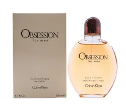 Obsession by Calvin Klein 6.7 / 6.8 oz EDT Cologne for Men New In Box.