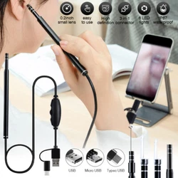 Earwax through the USB data cable. Ultra small lens with HD pixels, easy access ear canal and see more clearly. It not...