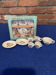 Childs China Dish Set Ain Box w/ Extras Made In Japan Tea Set 18 Pieces. You will receive the toy China tea set in the...