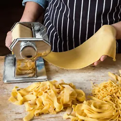 There are 6 adjustable setting of thickness (from 0.01-0.2in) and 2 pasta width (0.08 & 0.16in) for your choice, which...