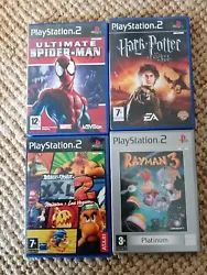 Lot De 4 Jeux Playstation 2 Spiderman! Rayman 3! Harry Potter! Asterix XXL. Les 4 Jeux ont les notices ! Les cd ont...