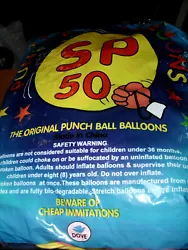 THE ORIGINAL PUNCH BALL BALLOONS BEWARE OF CHEAP IMMITATIONS BY DOVE.