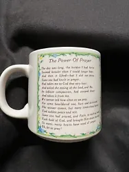 Lefton China MUG Circa 1986 “The power of prayer” 05840 Hand Painted - vintage. From a smoke/pet free home.Size is3...