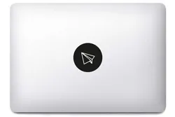 Personnalisez votre ordinateur MacBook Pro ou Air avec ce joli sticker représentant un avion en origami. Sticker paper...