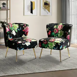 Arm Style Armless. This gorgeous accent chair is perfect for adding a splash of color and personality to your space....
