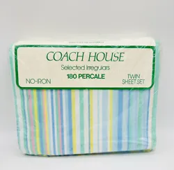 Coach House Twin Sheet Set. 1 standard pillowcase 20