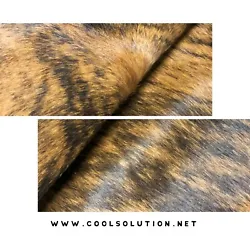 Cowhide Leather Sheet, Brindle, Real Cowhide Leather, Custom Cuts for Crafters // Cool Solution. Note: The pattern is...