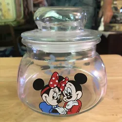 Walt Disney World Glass Candy Jar Mickeys Candy Company Treat Jar - ANCHOR USA. Adorable candy jar for your child to...