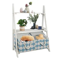 Made of high-quality Tung wood, this ladder bookshelf is quite strong and has a long service life. The modern ladder...