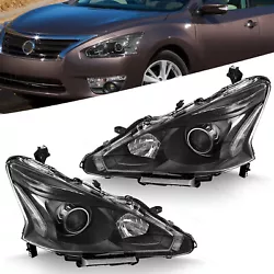 Fit For 2013-2015 Nissan Altima 4-Door Sedan. 【High Quality】High quality as the original headlights. Our Lights Use...