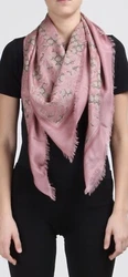 100% Authentic or money back!!! GUCCI Pink Big Arabesque GG Logo Silk Blend Scarf $420+Tax Spring/Summer Collection by...