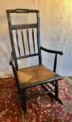 C1830s RARE. Sheraton fancy chairs are light, portable chairs painted and/or decorated with colorful stencils with an...