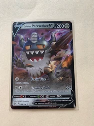 Pokémon TCG Galarian Perrserker V Sword & Shield - Lost Origin 129/196 Holo.