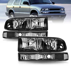 FOR 1998-2004 CHEVY BLAZER S10. Headlight Assemblies. Brightness, Water-proofing, Dust-proofing, Air-tightness,...