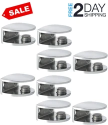 HIGH QUALITY - The shower glass clamp is made of high-quality stainless steel, with multiple anti-corrosion coatings on...
