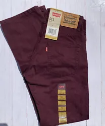 NEW Levi’s 511 Jeans Kid’s 14 Regular 27X27 Plum Denim Slim Fit .Brand new with tags , love this color , works for...