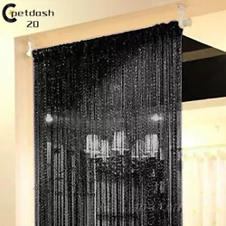 They can also be used as a fly screen or room divider. 1 x String Curtain Panel OR 2pcs Magnetic Curtain Tieback....