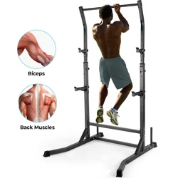 STABLE STRUCTURE: Squat rack is made of heavy-duty steel and powder coated, which is rust-proof and durable. Dumbbell...
