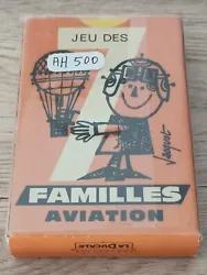 Ancien Jeu Des 7 Familles Aviation Par Ducale, Signé Jacquot.  Jeu de 7 Familles puzzle, complet et en excellent état.