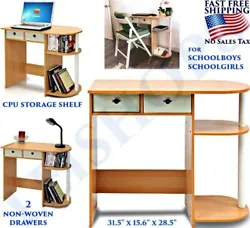 SMALL DESK FURNITURE FOR STUDENTS KIDS COMPUTER LAPTOP. Can be used for a makeup stand or in the bathroom for extra...