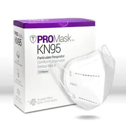 5-100 PROMask KN95Features 4-layers filters out over 95% PFE & BFE.