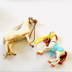 Disney Rapunzel horse Maximus & plastic toy pony toys.