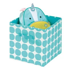 OPEN STORAGE: Fabric cube storage bin for kids room, office, nursery, bedroom, playroom, kitchen, mudroom, pantry,...