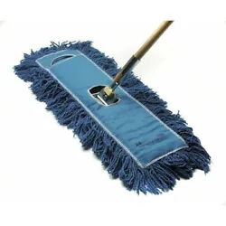 This dry mop is made with a patented cotton that will not unravel or fray. The cleaning pad is date coded to show how...